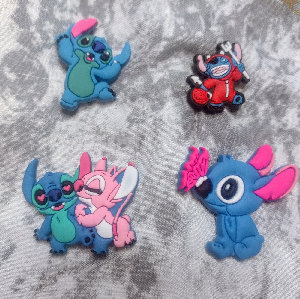 New! 4 Lilo And Stitch Croc/Shoe Charms